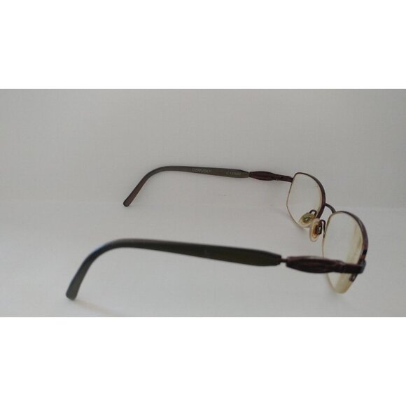 Authentic Clearvision 52*17*130mm Millie Brown Half Rimmed Eyeglasses Frames - Picture 4 of 6